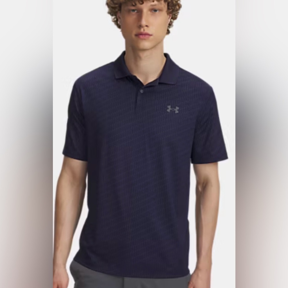 Under Armour Men's printer golf polo shirt medium NWT